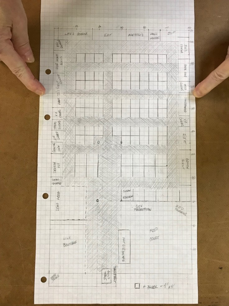 2018 Quilt Show floorplan